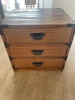 木製小物入れ 3段引き出し