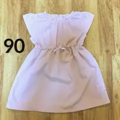 【美品】ピンクワンピース90 夏服　西松屋のサムネイル