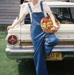 ジ*ル様 アリソンブラウン1回着用RUSTIC GARDEN DENIM OVE