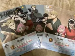スパイファミリー 一番くじ F賞 クリアファイル&ステッカー