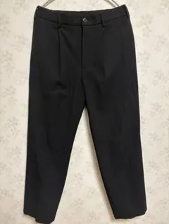 UNIQLO タックワイドパンツ　ブラック　S
