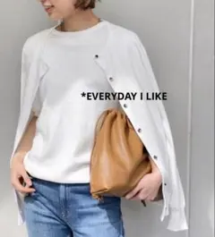 *EVERYDAY I LIKE クルーネックカーディガンのサムネイル