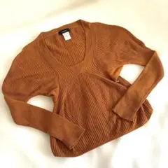 Cotélac》コテラック Vネック セーター ブラウン系 (mt101) Cotélac  