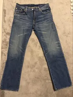 Levi’s ダークブルー ストレートジーンズ フェード加工　Ｗ31 Ｌ32