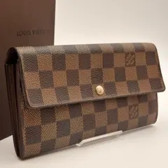 ✨鑑定済み✨ルイヴィトン✨ダミエ✨10枚✨二つ折り財布 ポルトフォイユサラ