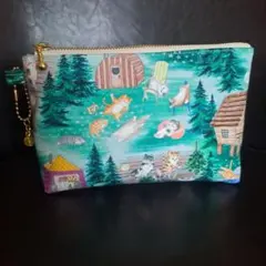 専用 ハンドメイド ミニフラットポーチ ユキエモン ドレスアップ 限定カラー 専用 ハンドメイド ミニフラットポーチ ユキエモン ドレスアップ 限定