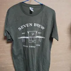 TULTEX SEVEN BREW プリント Tシャツ オリーブ M