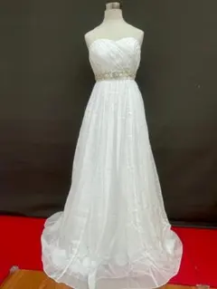 特別セール T-401-133中古ウエディングドレス☆オフ白5-9Tジャンク品