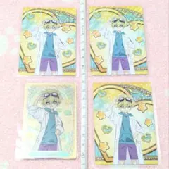 ジェット先輩4枚セット　名探偵プリキュア！　カードグミ　キラキラトレーディング