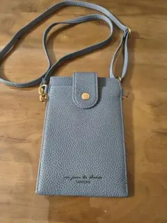 スマホショルダーバッグ　グレー