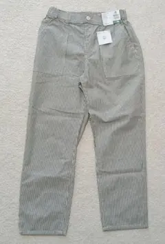 ヒッコリーストライプ カジュアルパンツ M