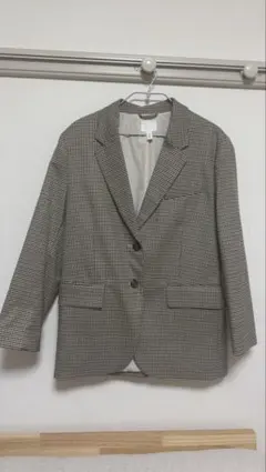 H&M チェック柄 テーラードジャケット