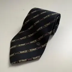 ￼GUCCI グッチ ヴィンテージ ベルトデザイン シェリーライン ネクタイのサムネイル