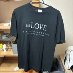=LOVE 5TH ANNIVERSARY Tシャツ ブラック