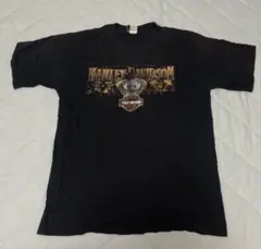 XL USA90sハーレーダビッドソン Tシャツ WINDSOR 黒フェード