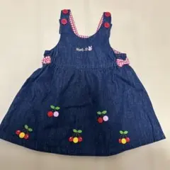 ミキハウス ホットビスケッツ デニムワンピース 現行品