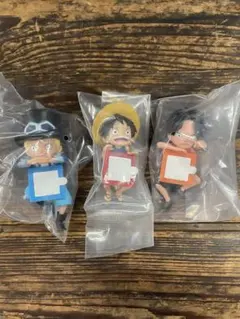 一番くじ　ワンピース　ちらりんフレンズ　3種　ルフィ　エース　サボ　フィギュア