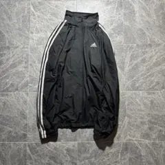 adidas nylon jacket black y2k