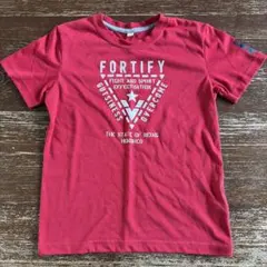 赤 グラフィックプリント Tシャツ 100cm