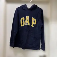 GAP ネイビー ロゴ フード付きパーカー