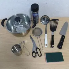 両手鍋などキッチン用具10点まとめ売り