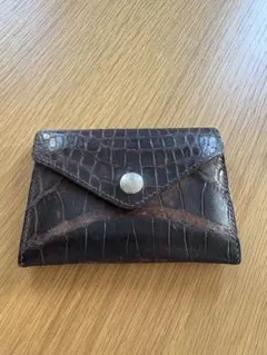 ポロサスクロコ 二つ折り財布 札入 hasegawa handcrafted hasegawa handcrafted クロコダイル ポロサス 二つ折り財布 - メルカリ