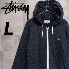 STUSSY ステューシー メンズ ジップアップパーカー L ストリート