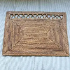 希少　バリ島　アタ　長方形ランチョンマット　テーブルセンター