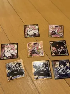 鬼滅の刃列伝5 伊黒小芭内 甘露寺蜜璃レアシール×4 8枚セット