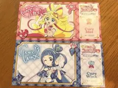 キミとアイドルプリキュア展　入場特典　キュアアイドル＆キュアウィンク
