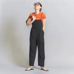 BEAUTY＆YOUTH ナイロンウェザーキャミソールサロペット ブラックのサムネイル