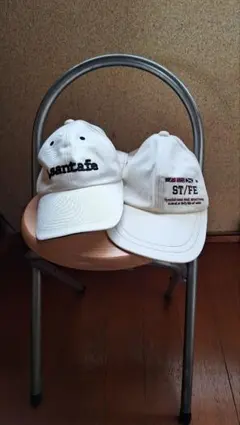 サンタフェ、 キャップ 2個セット ホワイト