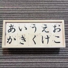 あいうえお積み木　酒井産業株式会社　ひらがなつみき 積木 書き順　五十音収納箱付