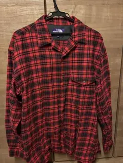 ノースフェイス　パープルレーベル ネルシャツ