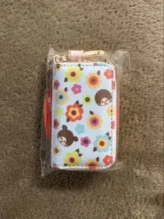 モンチッチ スマートキーケース Ver.2 キーリング　花柄