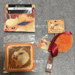 ポケモンブースター　イーブイコレクション　ハンドタオル　キーホルダー　コースター