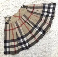 BURBERRY バーバリー　チェックプリーツ　スカート