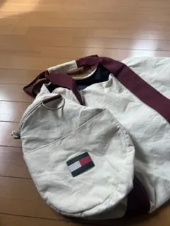 Tommy Hilfiger ボストンバッグ アイボリー/バーガンディのサムネイル