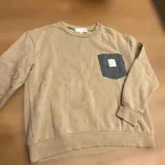 ロゴス　ベージュ トレーナー キッズ