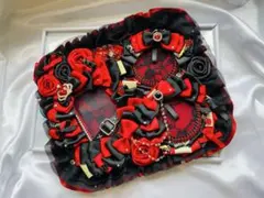 痛硬質ケース　ロゼット　トレカケース　赤　黒