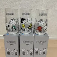 スヌーピー　PEANUTS グラス 3色9個セット