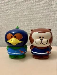 美品！協和銀行 貯金箱 2体セット レトロ ソフビ