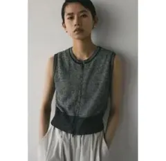 STYLEMIXER 2WAYコンパクトジップニットベスト