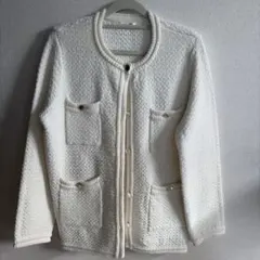 美品　LOUNIE　ルーニィ　ニットツイードジャケット　カーディガンのサムネイル