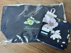 刺繍　ハンドトートバッグ/ハンカチ