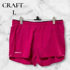 美品✨CRAFT【L】ピンク ランニングウェア 軽量 速乾性 メンズ 派手色
