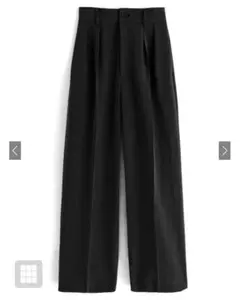 センタープレスタックワイドパンツ(ai38)