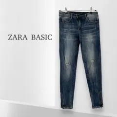 ZARA BASIC DENIM DEPT ＊ ダメージジーンズ　デニム