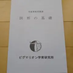 【匿名配送】ピグマリオン 図形の基礎
