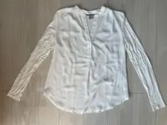 H&M ホワイト 長袖シャツ ブラウス